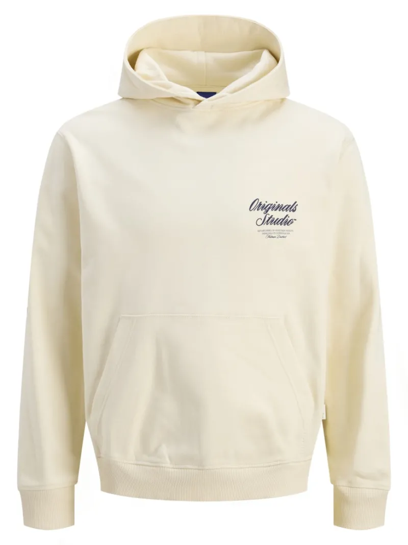 Jack & Jones Pullover & Sweatshirts*JORNORREBRO TYPO BACK SWEAT HOOD SN antique white