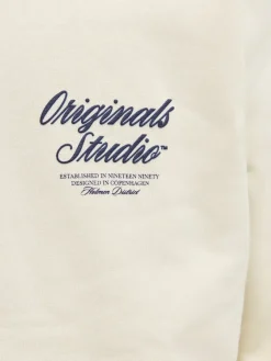 Jack & Jones Pullover & Sweatshirts*JORNORREBRO TYPO BACK SWEAT HOOD SN antique white