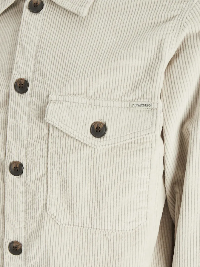 Jack & Jones Hemden*JOROLLIE CORDUROY WOODSIDE OVERSHIRT LN moonbeam