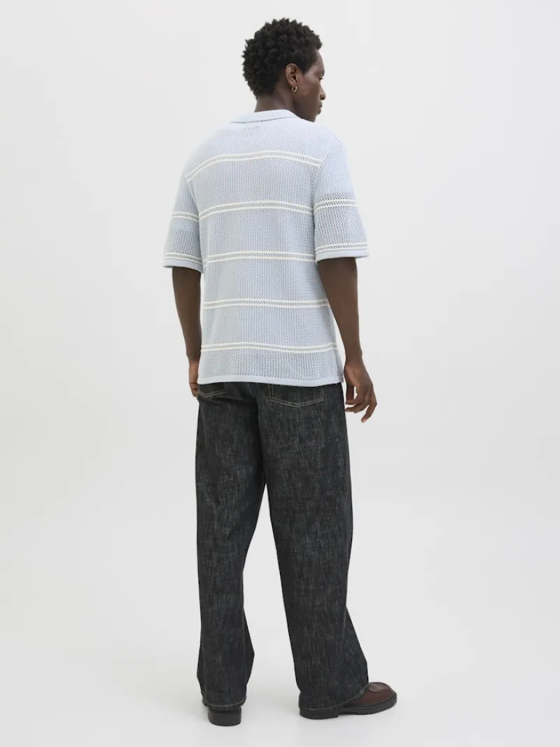 Jack & Jones Shirts*JORSUMMER KNIT SS POLO STYD SS25 skyway
