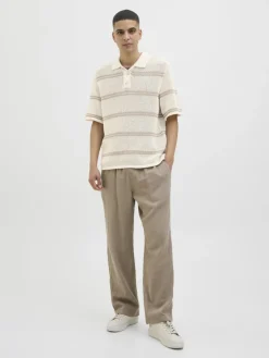 Jack & Jones Shirts*JORSUMMER KNIT SS POLO STYD SS25 sea salt