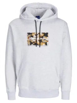 Jack & Jones Pullover & Sweatshirts*JORVESTERBRO NEWTON BOXFRONT SWEAT BF LN White Melange