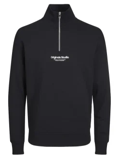 Jack & Jones Pullover & Sweatshirts*JORVESTERBRO SWEAT QUARTER ZIP HN NOOS Black