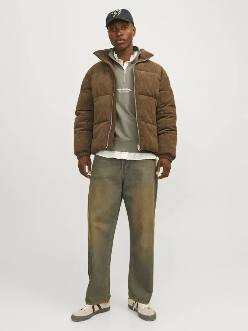 Jack & Jones Pullover & Sweatshirts*JORVESTERBRO SWEAT QUARTER ZIP HN NOOS Silver Sage