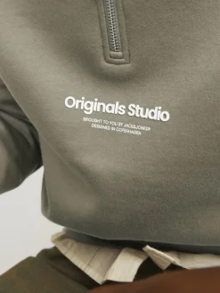 Jack & Jones Pullover & Sweatshirts*JORVESTERBRO SWEAT QUARTER ZIP HN NOOS Silver Sage