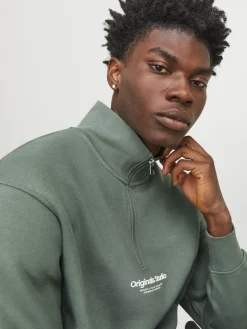 Jack & Jones Pullover & Sweatshirts*JORVESTERBRO SWEAT QUARTER ZIP HN NOOS Laurel Wreath