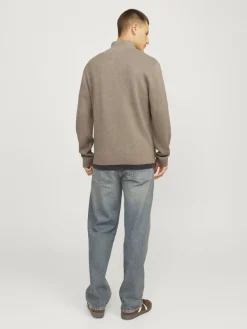 Jack & Jones Pullover & Sweatshirts*JPRBLAMILANO STITCH KNIT HALF ZIP SN greige