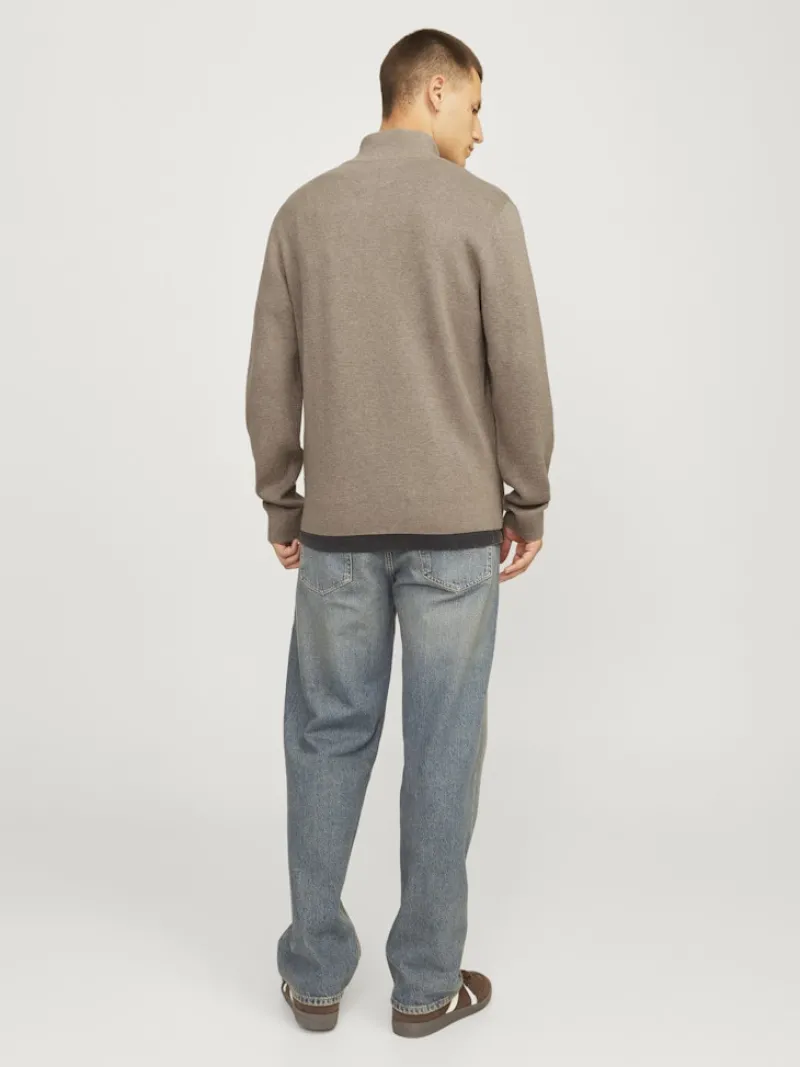 Jack & Jones Pullover & Sweatshirts*JPRBLAMILANO STITCH KNIT HALF ZIP SN greige