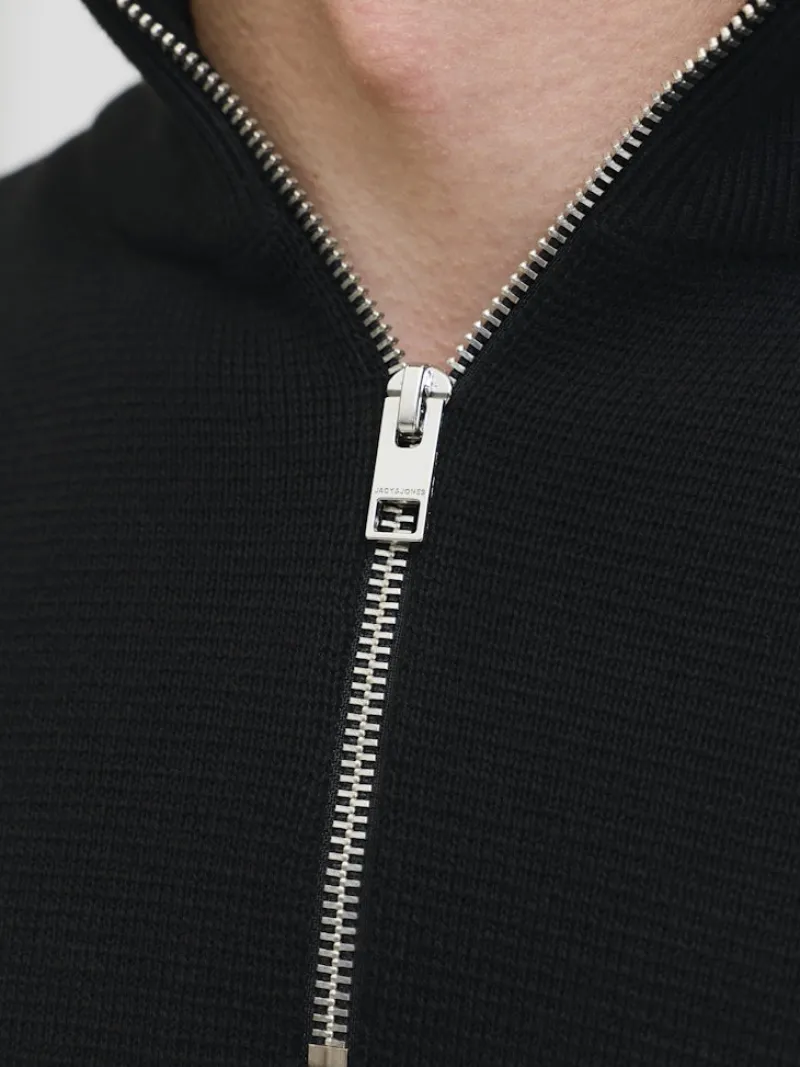Jack & Jones Pullover & Sweatshirts*JPRBLAMILANO STITCH KNIT HALF ZIP SN Black
