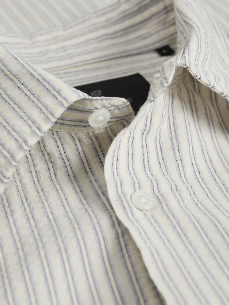 Jack & Jones Hemden*JPRBLAPHOENIX STRIPE SHIRT L/S Snow White