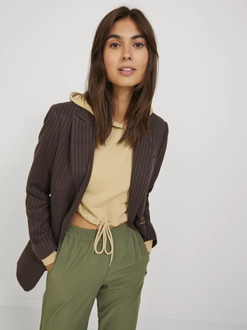 JJXX Pullover & Sweatshirts*JXALFA LOOSE LS EVERY CROP HOOD SWT SN Incense