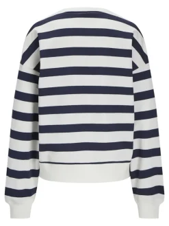 JJXX Pullover & Sweatshirts*JXALFA STRIPE RLX LS CREW SWT LN vanilla ice