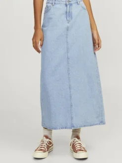 JJXX Röcke*JXAURA LONG MW DENIM SKIRT DNM Light Blue Denim