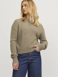 JJXX Pullover & Sweatshirts*JXEMBER FLUFFY CREW NECK KNIT Brindle