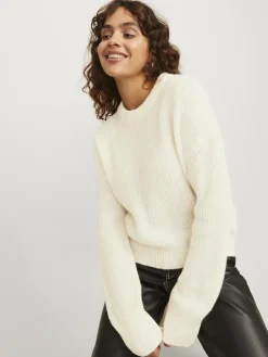 JJXX Pullover & Sweatshirts*JXEMBER FLUFFY CREW NECK KNIT vanilla ice