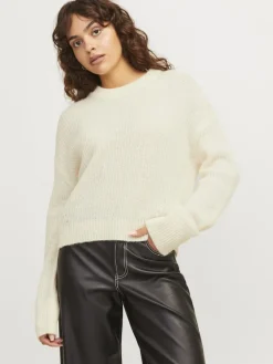 JJXX Pullover & Sweatshirts*JXEMBER FLUFFY CREW NECK KNIT vanilla ice