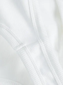 JJXX Shirts*JXFALLON STR SL RIB TOP JRS NOOS Bright White