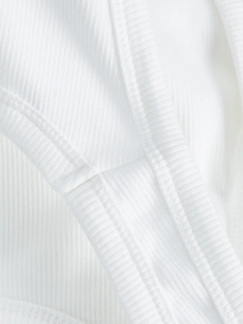 JJXX Shirts*JXFALLON STR SL RIB TOP JRS NOOS Bright White