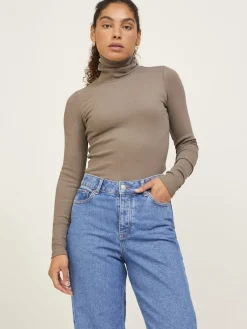 JJXX Pullover & Sweatshirts*JXFAN STR LS RIB TEE JRS NOOS Morel