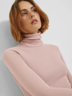 JJXX Pullover & Sweatshirts*JXFAN STR LS RIB TEE JRS NOOS Woodrose