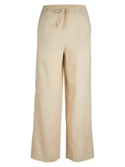 JJXX Hosen*JXFLORA LINEN BLEND MW PANT WVN SN Cement