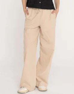 JJXX Hosen*JXFLORA LINEN BLEND MW PANT WVN SN Cement