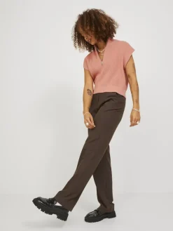 JJXX Pullover & Sweatshirts*JXFLORENCE TWIST HALF ZIP VEST KNIT SN coral haze