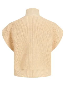 JJXX Pullover & Sweatshirts*JXFLORENCE TWIST HALF ZIP VEST KNIT SN Beige