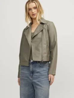 JJXX Jacken*JXGAIL FAUX LEATHER BIKER JACKET NOOS Brindle