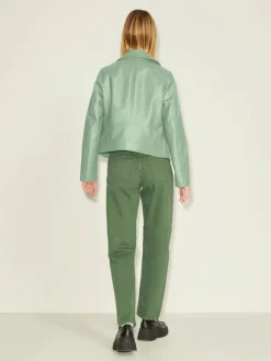 JJXX Jacken*JXGAIL FAUX LEATHER BIKER JACKET NOOS smoke green