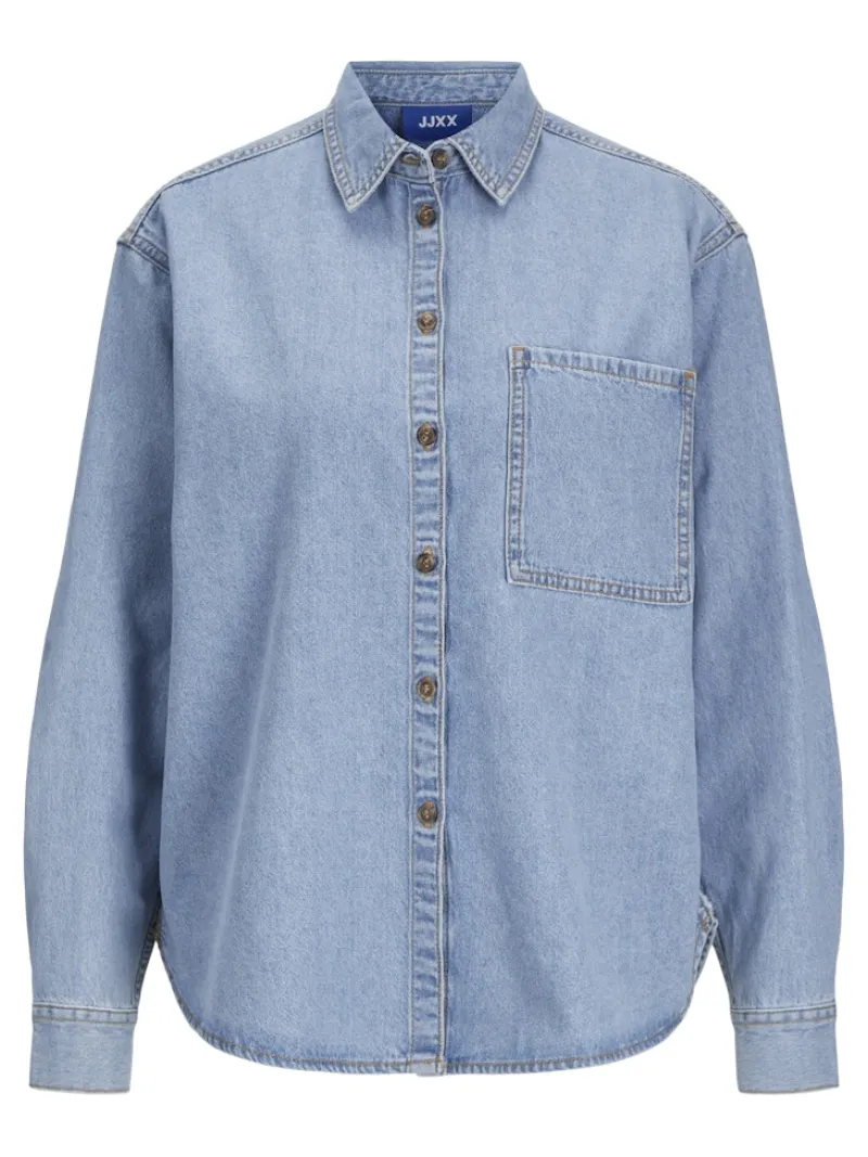 JJXX Blusen*JXJADE COMF LS SHIRT DNM Light Blue Denim