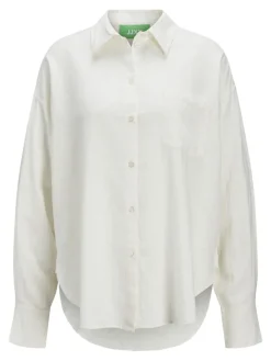 JJXX Blusen*JXJAMIE BREEZE SUMMER LS SHIRT WVN SN blanc de blanc