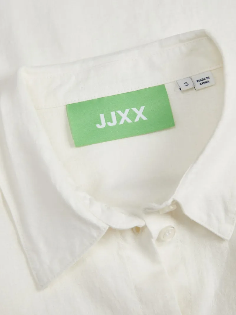 JJXX Blusen*JXJAMIE BREEZE SUMMER LS SHIRT WVN SN blanc de blanc