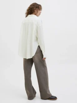 JJXX Blusen*JXJAMIE BREEZE SUMMER LS SHIRT WVN SN blanc de blanc