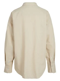 JJXX Blusen*JXJAMIE LS RLX LINEN BLEND SHIRT WVN SN Cement