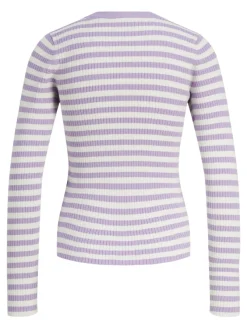 JJXX Pullover & Sweatshirts*JXJODI TIGHT STRIPE CREW NECK KNIT NOOS lilac breeze