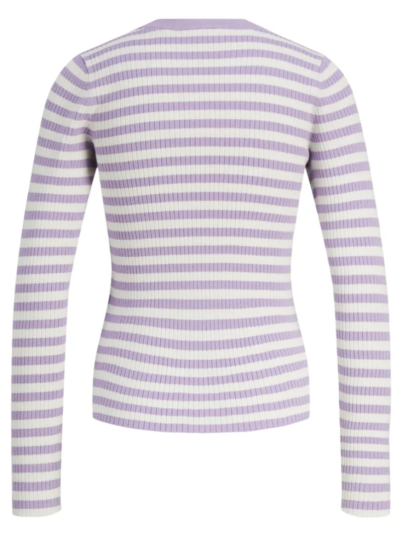JJXX Pullover & Sweatshirts*JXJODI TIGHT STRIPE CREW NECK KNIT NOOS lilac breeze