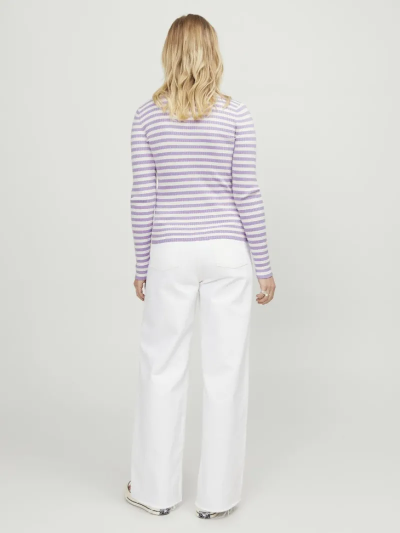 JJXX Pullover & Sweatshirts*JXJODI TIGHT STRIPE CREW NECK KNIT NOOS lilac breeze