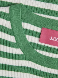 JJXX Pullover & Sweatshirts*JXJODI TIGHT STRIPE CREW NECK KNIT NOOS medium green