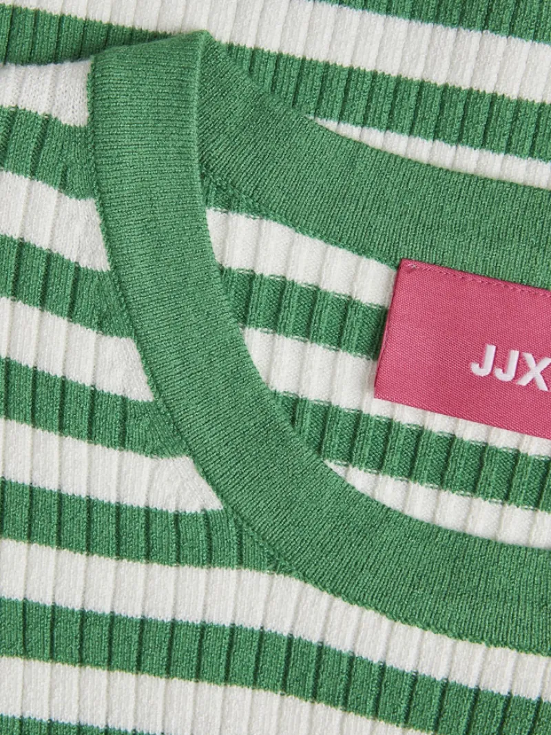JJXX Pullover & Sweatshirts*JXJODI TIGHT STRIPE CREW NECK KNIT NOOS medium green