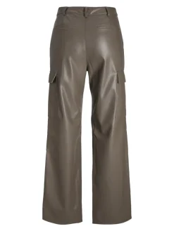 JJXX Hosen*JXKENYA FAUX LEATHER CARGO PANTS Morel