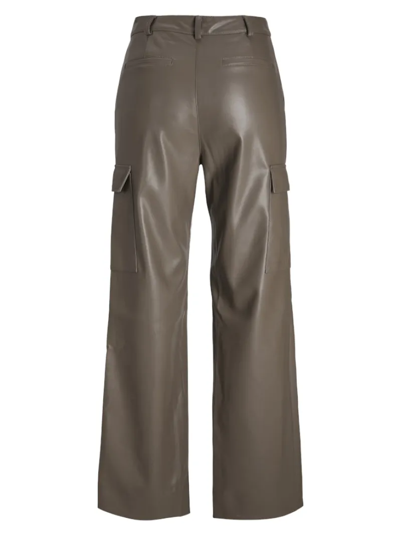 JJXX Hosen*JXKENYA FAUX LEATHER CARGO PANTS Morel