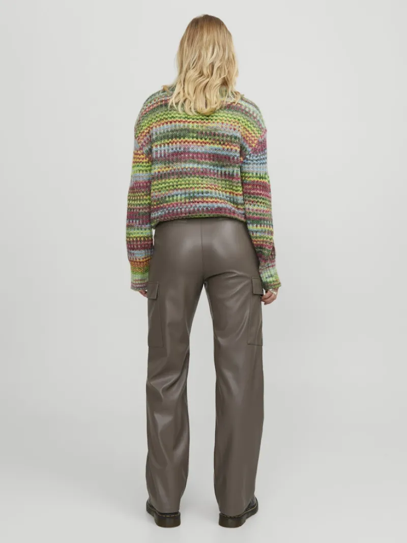 JJXX Hosen*JXKENYA FAUX LEATHER CARGO PANTS Morel