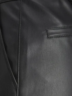 JJXX Hosen*JXKENYA FAUX LEATHER CARGO PANTS Black