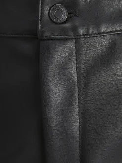 JJXX Hosen*JXKENYA FAUX LEATHER CARGO PANTS Black