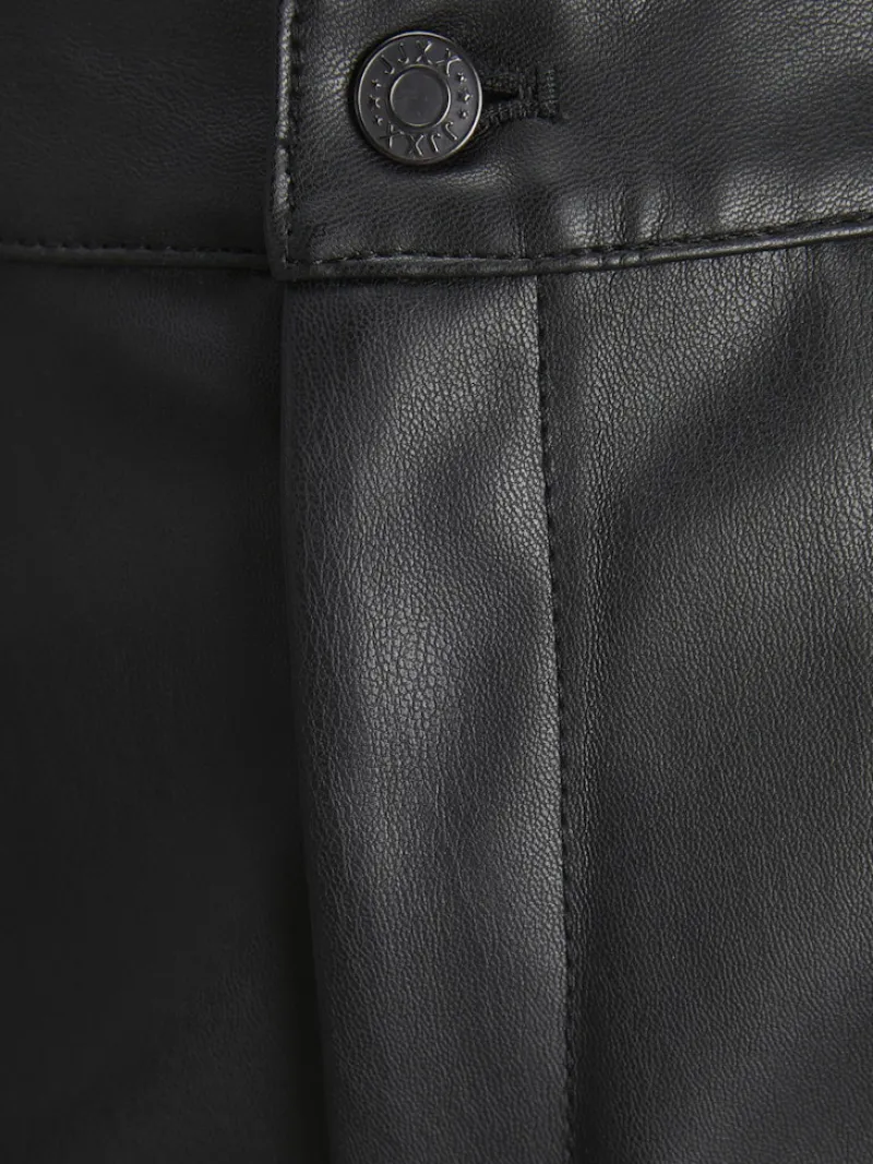 JJXX Hosen*JXKENYA FAUX LEATHER CARGO PANTS Black
