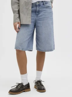 JJXX Shorts*JXLAURA LONG MW DENIM SHORTS DNM SN Light Blue Denim