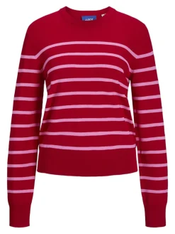 JJXX Pullover & Sweatshirts*JXLAYLA COMFY LS CREW NECK KNIT SN Racing Red