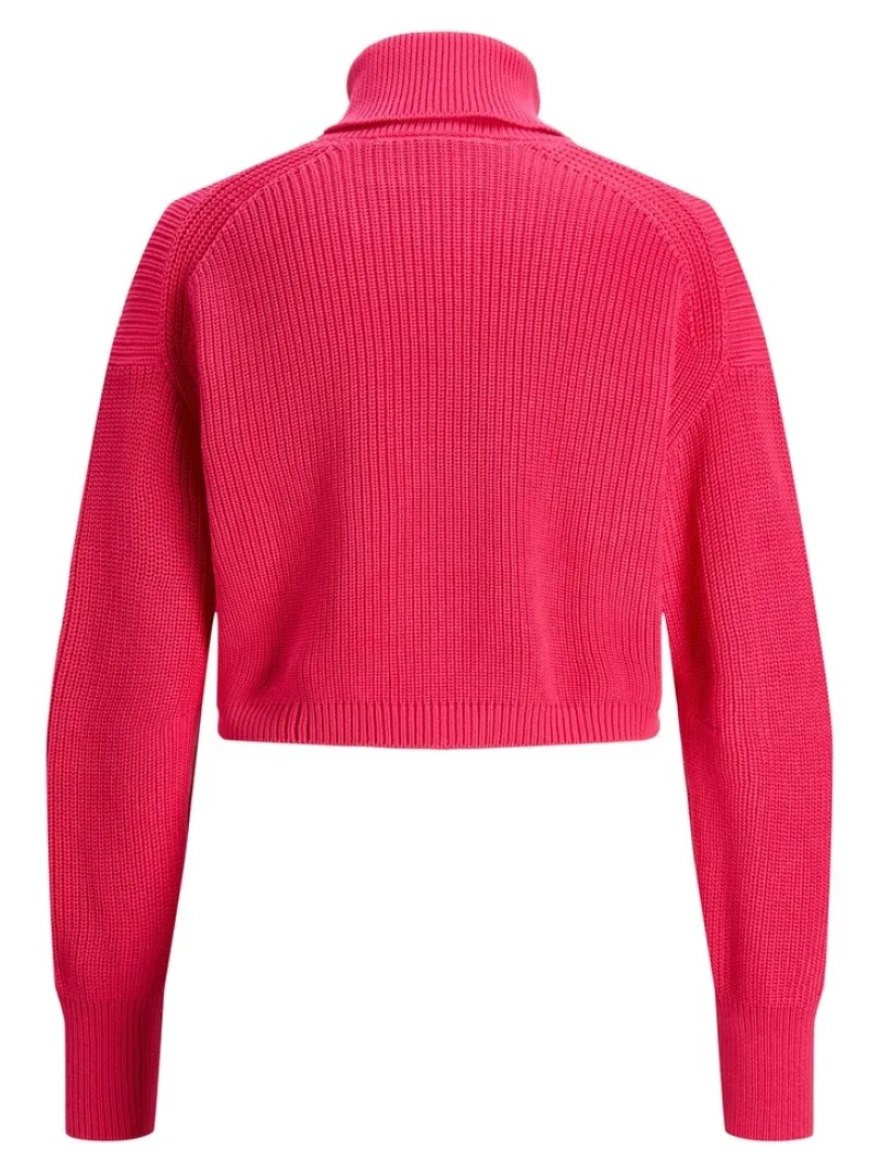 JJXX Pullover & Sweatshirts*JXLIV TWIST CROP HIGH NECK KNIT Raspberry Sorbet
