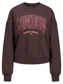 JJXX Pullover & Sweatshirts*JXMERLE RLX SHORT LS CREW SWT LN Sassafras